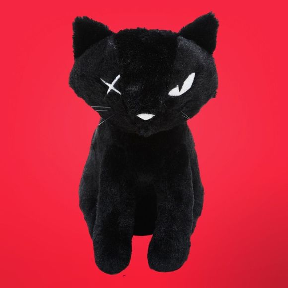 NWT Sealed Bag Emily The Strange Miles The Cat Plush 8" - Picture 1 of 6